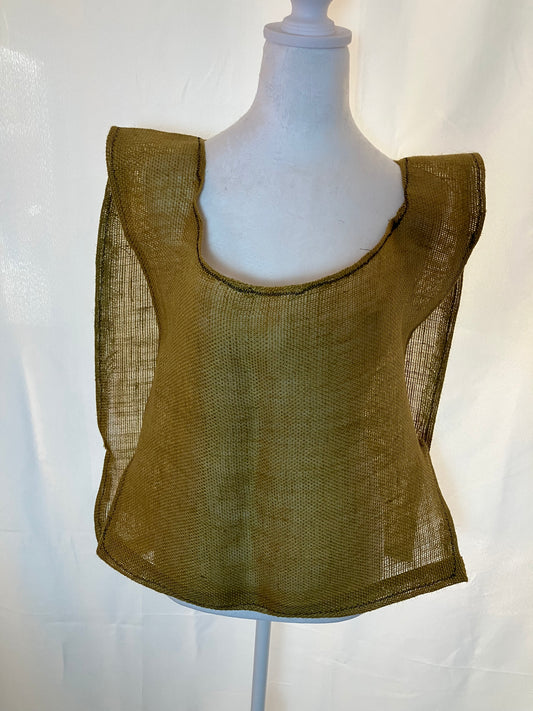Caramel Jute Burlap Hair Shirt